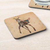 FAWN- EN ANTLER OWL-Onderzetter Bier Onderzetter (Linkerzijde)