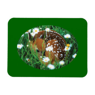 Fawn en wilde bloemen magneet