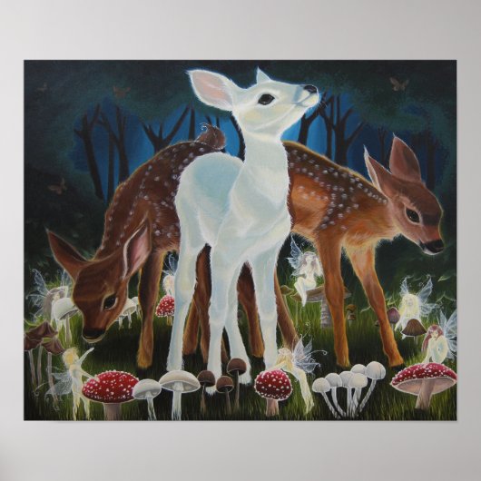 Fawn Faery Ring, Faery Portal Canvas Print (Voorkant)