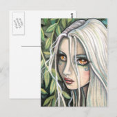 Fawn Forest Imp Fairy beroemd gemaakt door Molly H Briefkaart (Voorkant / Achterkant)
