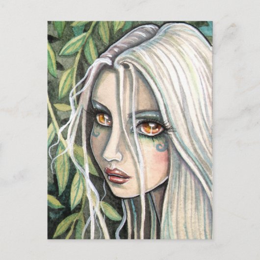 Fawn Forest Imp Fairy beroemd gemaakt door Molly H Briefkaart (Voorkant)