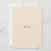 Fawn Foto Religieuze Uitnodiging (Achterkant)