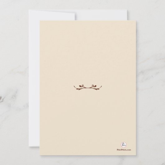 Fawn Foto Religieuze Uitnodiging (Achterkant)