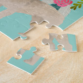 Fawn French Bulldog  Florals Legpuzzel (Zijkant)