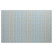 Fawn French Bulldog Light Blue Stof (Yard (91,4 cm))