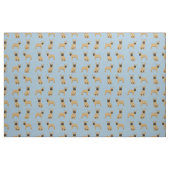 Fawn French Bulldog Light Blue Stof (Fat Quarter)