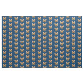Fawn French Bulldogs Navy Blue Stof (Fat Quarter)