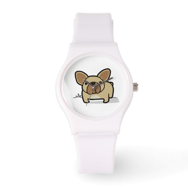 Fawn Frenchie Horloge (Voorkant)