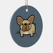 Fawn Frenchie Keramisch Ornament (Rechts)