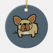 Fawn Frenchie Keramisch Ornament (Voorkant)