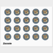 Fawn Frenchie Ronde Sticker (Vel)