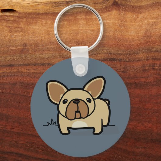 Fawn Frenchie Sleutelhanger (Voorkant)