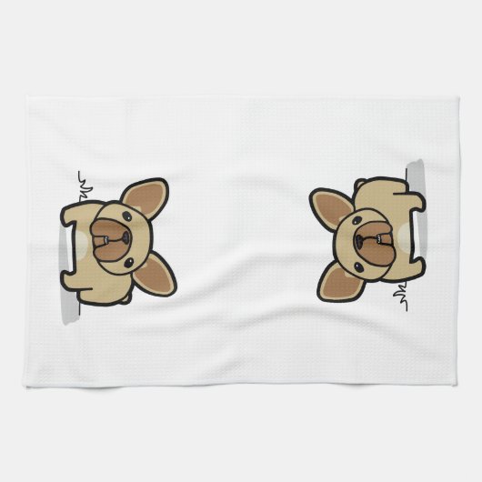 Fawn Frenchie Theedoek (Horizontaal)