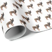 Fawn gekleurde Franse bulldog puppy Cadeaupapier (Rol Hoek)