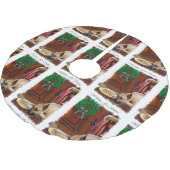 Fawn Great Dane Kerstmis Kerstboom Rok (Gekanteld)