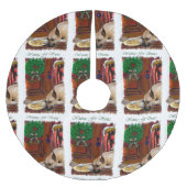 Fawn Great Dane Kerstmis Kerstboom Rok (Voorkant)