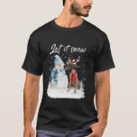 Fawn Great Dane Santa Dog Christmas Snowman Xmas P T-shirt<br><div class="desc">Fawn Grote Deen Kerstman Kerstman Sneeuwman Kerstpyjama</div>
