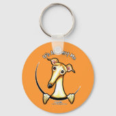 Fawn Greyhound IAAM Sleutelhanger (Voorkant)