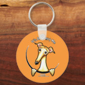 Fawn Greyhound IAAM Sleutelhanger (Voorkant)