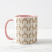 Fawn Greyhound in Art Deco Design Mok (Links)