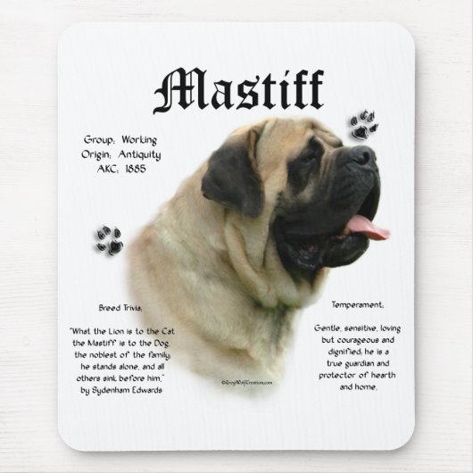 Fawn History Mousepad Muismat (Voorkant)