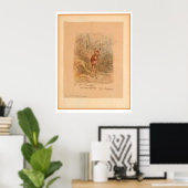 Fawn in Forest (0567A) Poster (Thuiskantoor)