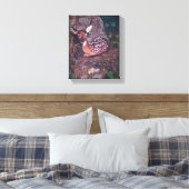 Fawn in Forest Canvas Afdruk (Insitu (Slaapkamer))
