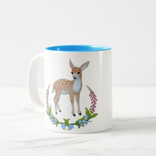 Fawn in Foxhandves Mok (Voorkant links)