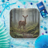 Fawn in het bos papieren bordje (Feest)