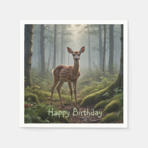 Fawn in het bos servet