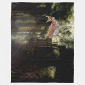 FAWN in het DIEPE BOS Fleece Deken (Voorkant)