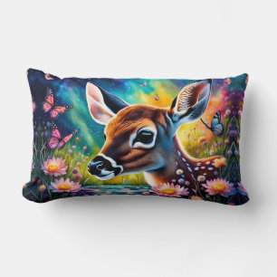Fawn in weidevijver kussen