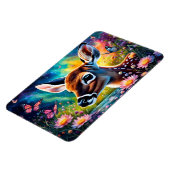 Fawn in weidevijver magneet (Linkerzijde)