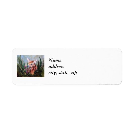 Fawn Innocence Return Address Labels (Voorkant)