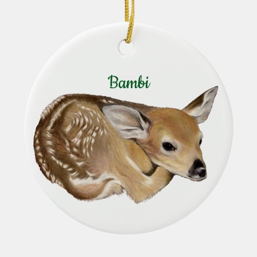 Fawn Keramisch Ornament (Voorkant)