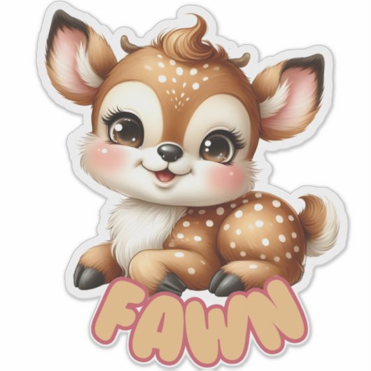 FAWN - KINDERDAGVERBLIJF STICKER (Voorkant)