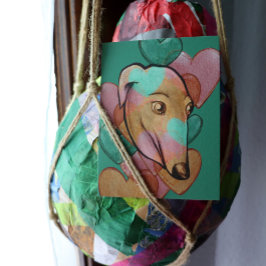 Fawn Kleur Greyhound Adoptie Art Greyhounds Briefkaart