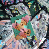 Fawn Kleur Greyhound Adoptie Art Greyhounds Briefkaart