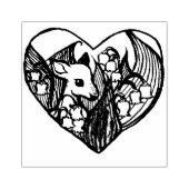 Fawn Love Lily of the Valley Spring Rubberstempel (Afrduk)