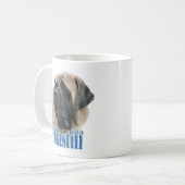 Fawn Mastiff Naam Koffiemok (Voorkant links)