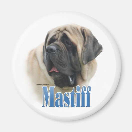Fawn Mastiff Naam - Magnet (Voorkant)