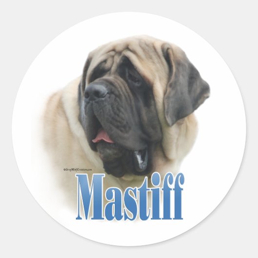 Fawn Mastiff Naam - Sticker (Voorkant)