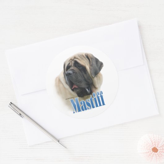Fawn Mastiff Naam - Sticker (Envelop)