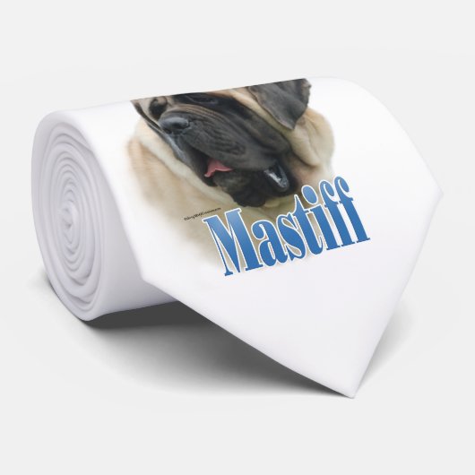 Fawn Mastiff Naam Stropdas (Opgerold)