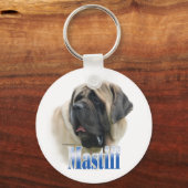 Fawn Mastiff Name Sleutelhanger (Voorkant)