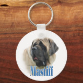 Fawn Mastiff Name Sleutelhanger (Voorkant)