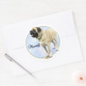 Fawn Mastiff Portrait Sticker (Envelop)