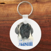 Fawn Mastiff pup Name Sleutelhanger (Voorkant)