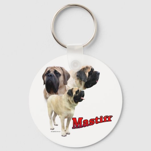 Fawn Mastiff Sleutelhanger (Voorkant)