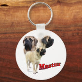 Fawn Mastiff Sleutelhanger (Voorkant)